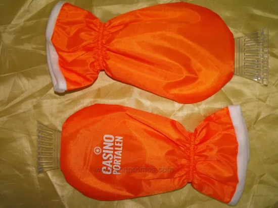 Logo Printed Car Promotional Gift Warm Keeping Glove Ice Snow Scraper