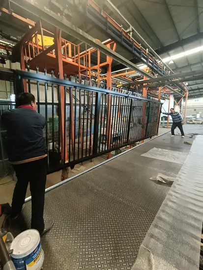 Telescopic Folding Fence Gate Composite Driveway Front Sliding Gate Door Industrial Cantilever Sliding Gate 