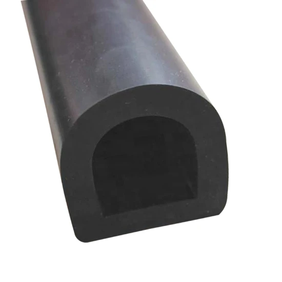 Rubber Extruded D Type Marine Docking Fender Bumper Boat Ship Rubber Fender for Boat Rubber Dock Fender Ship Protection 