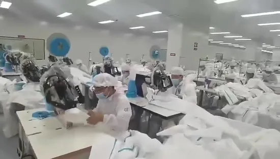 Type 5 6 Waterproof Ventilate Breathable Nonwoven Tape Seam Safety Coverall PPE 