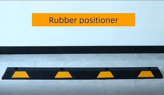 DDP PP Parking Block Reversing Positioner Rubber Tire Stop Wheel Stopper Parking Locator Park Bump Plastic Truck Wheel Chock 